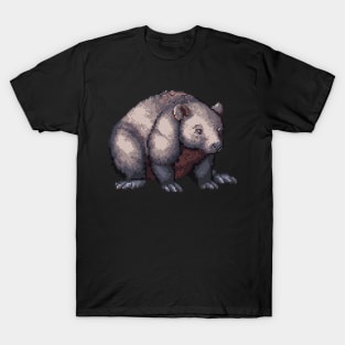 Wombat in Pixel Form T-Shirt